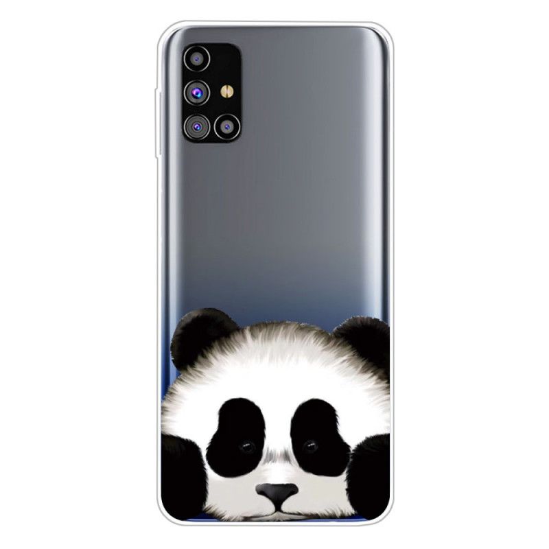 Cover Samsung Galaxy M51 Mobilcover Gennemsigtig Panda