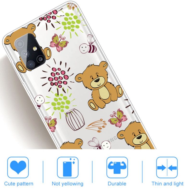 Cover Samsung Galaxy M51 Mobilcover Top Bamse