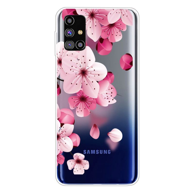 Cover Samsung Galaxy M51 Små Lyserøde Blomster