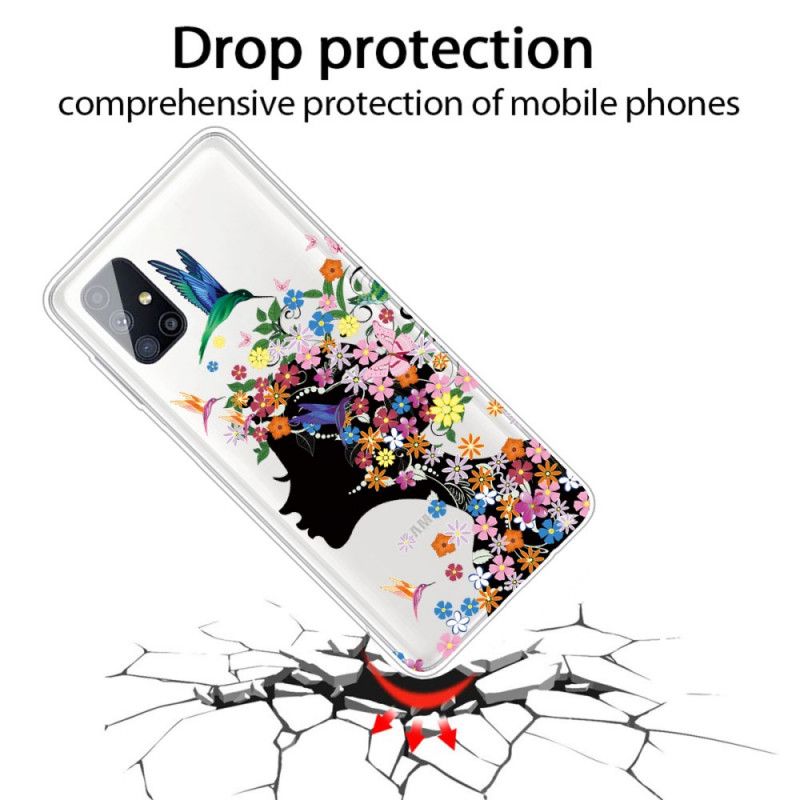 Cover Samsung Galaxy M51 Smukt Blomsterhoved Original