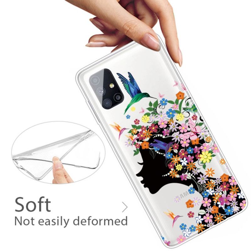 Cover Samsung Galaxy M51 Smukt Blomsterhoved Original