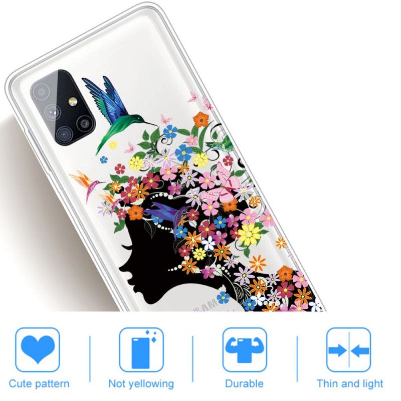 Cover Samsung Galaxy M51 Smukt Blomsterhoved Original