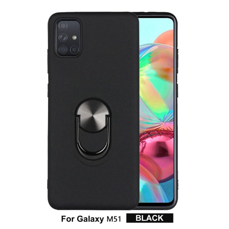 Cover Samsung Galaxy M51 Sort Aftagelig Med Støttering