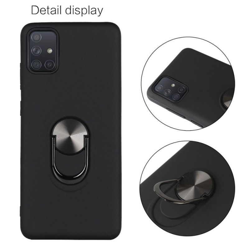 Cover Samsung Galaxy M51 Sort Aftagelig Med Støttering