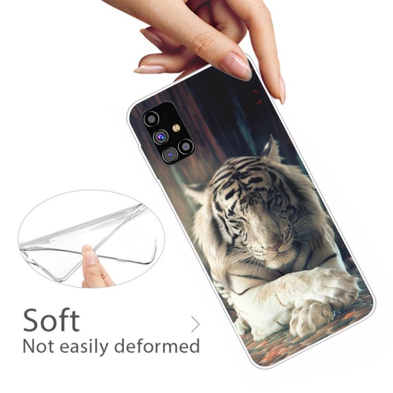 Cover Samsung Galaxy M51 Sort Fleksibel Tiger Beskyttelse