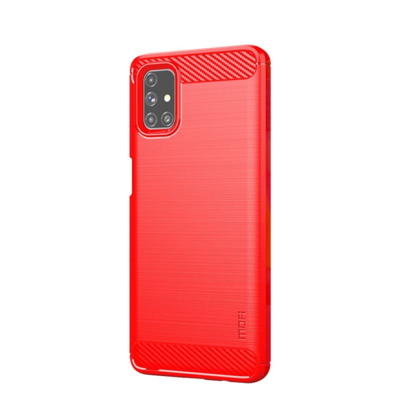 Cover Samsung Galaxy M51 Sort Mofi Børstet Kulfiber Original