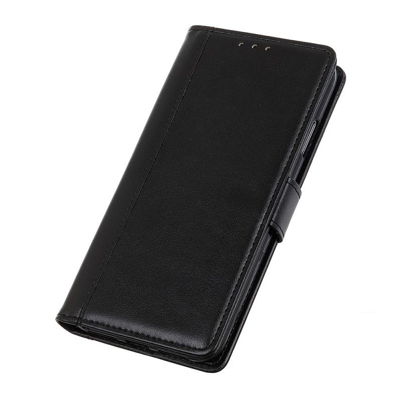 Flip Cover Læder for Samsung Galaxy M51 Sort Elegant Læderstil