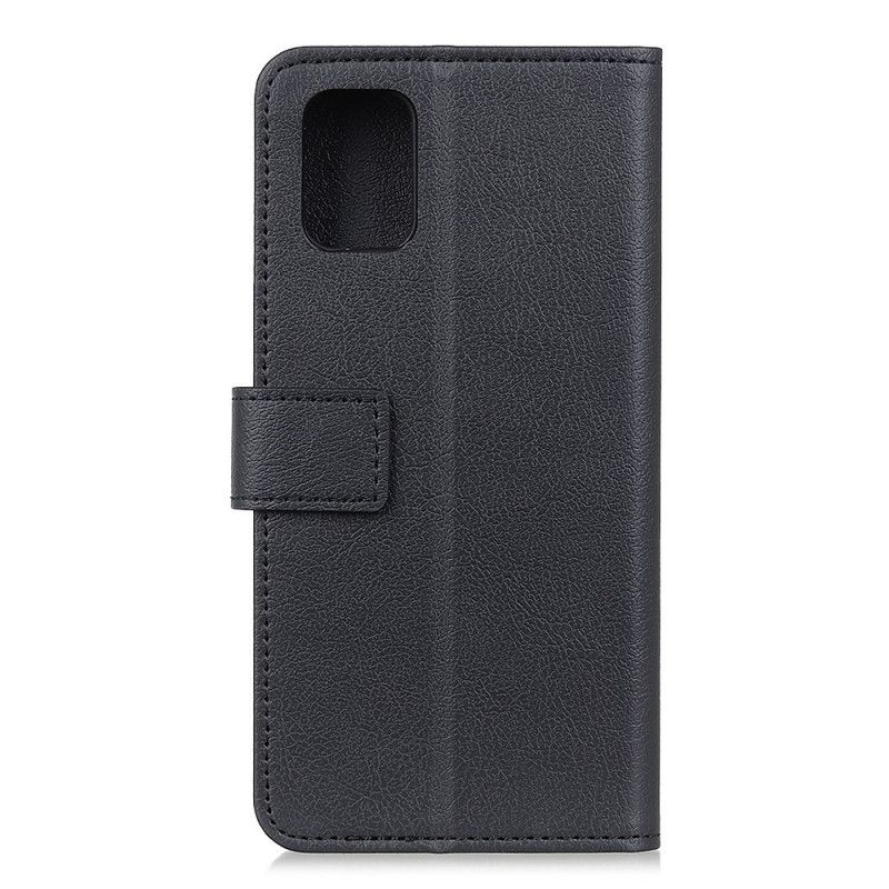 Flip Cover Læder for Samsung Galaxy M51 Sort Klassisk