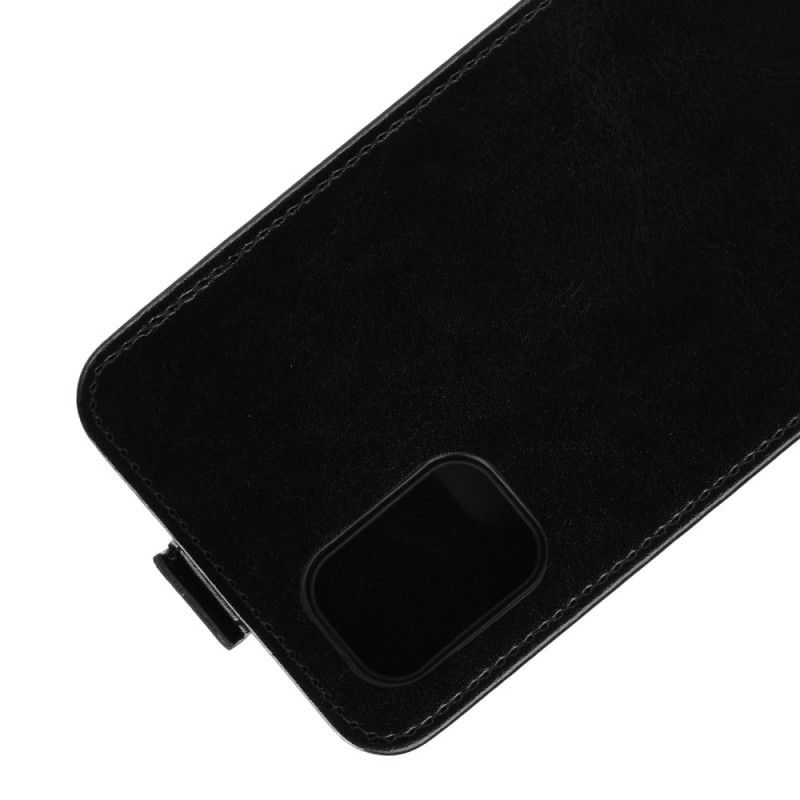 Flip Cover Læder Samsung Galaxy M51 Sort Lodret Lædereffektklap Original