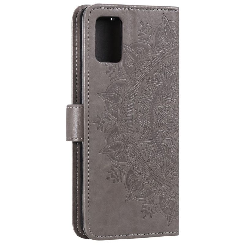 Flip Cover Samsung Galaxy M51 Grå Solmandala