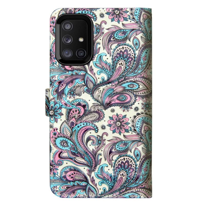 Flip Cover Samsung Galaxy M51 Mobilcover Mønstrede Blomster