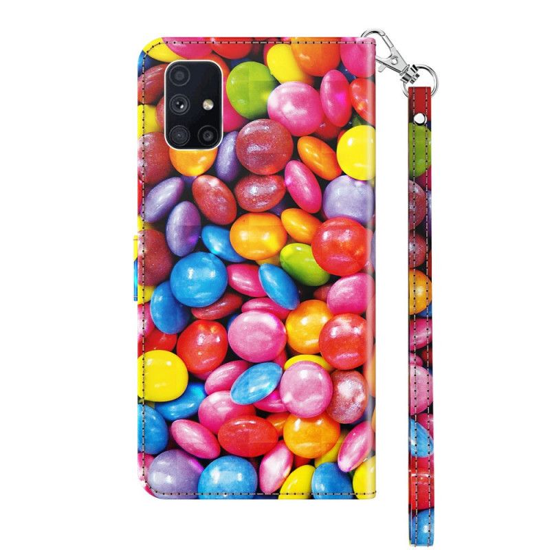 Flip Cover Samsung Galaxy M51 Mobilcover Slik Med Rem