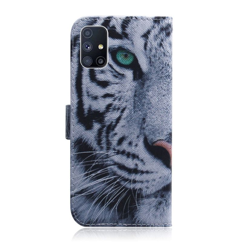 Flip Cover Samsung Galaxy M51 Mobilcover Tigeransigt