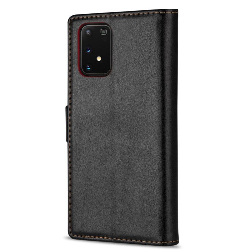 Flip Cover Samsung Galaxy M51 Sort Ln.Bekus Lædereffekt