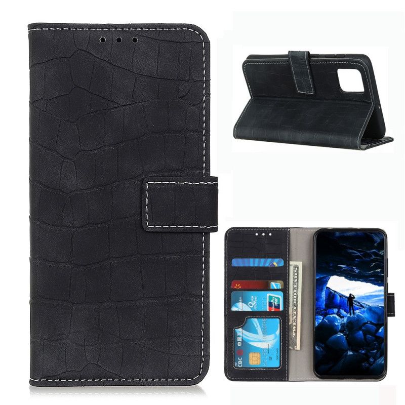 Flip Cover Samsung Galaxy M51 Sort Mobilcover Krokodillekraft