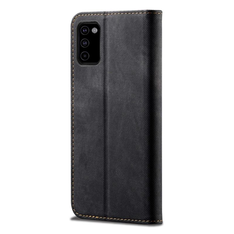 Læder Cover Samsung Galaxy M51 Sort Jeansstof