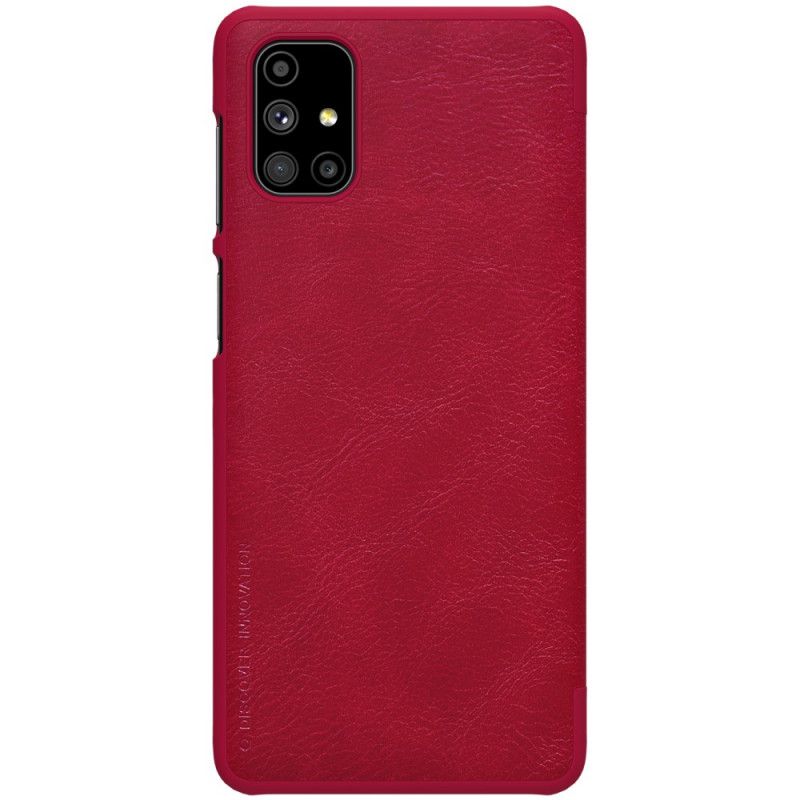 Læder Cover Samsung Galaxy M51 Sort Nillkin Qin-Serie Beskyttelse