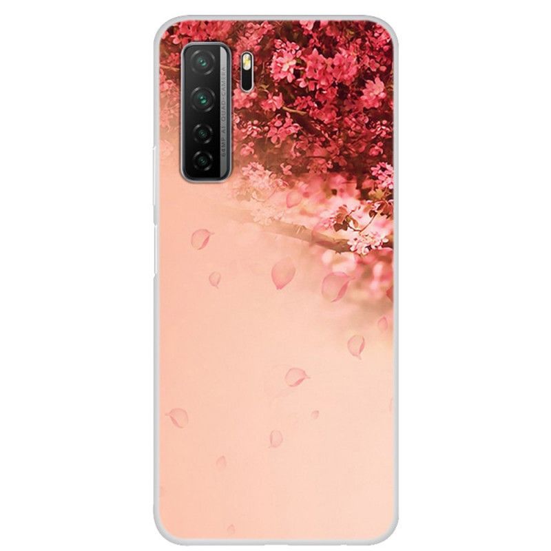 Cover Huawei P40 Lite 5G Mobilcover Gennemsigtigt Romantisk Træ