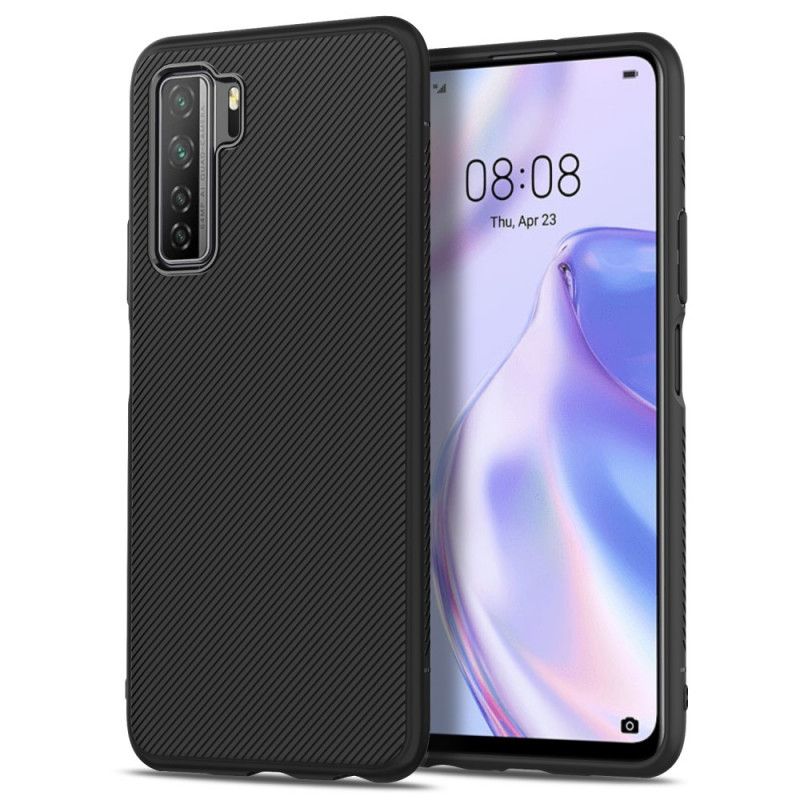 Cover Huawei P40 Lite 5G Mørkeblå Twill-Serie Jazz