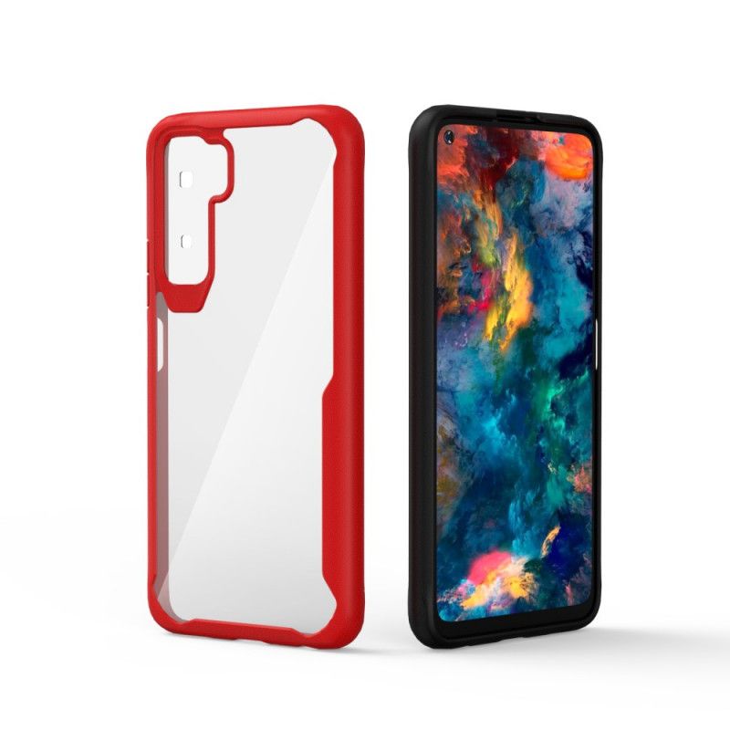 Cover Huawei P40 Lite 5G Rød Skråkant Hybrid