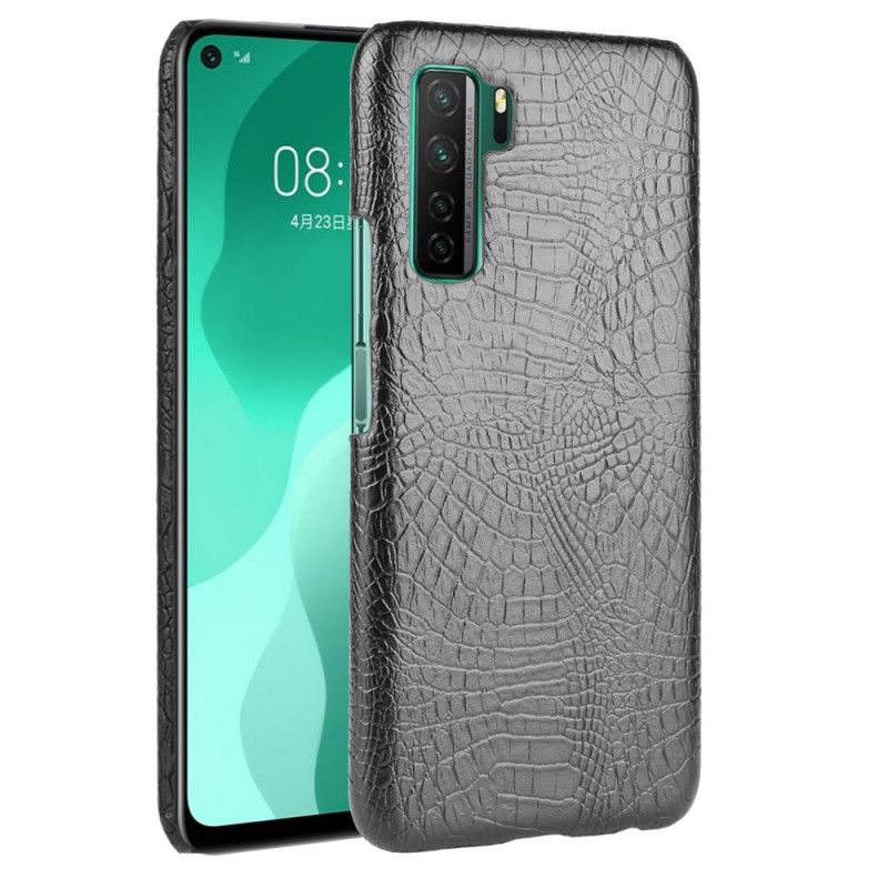 Cover Huawei P40 Lite 5G Sort Krokodillehudeffekt Beskyttelse