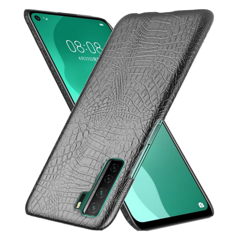 Cover Huawei P40 Lite 5G Sort Krokodillehudeffekt Beskyttelse