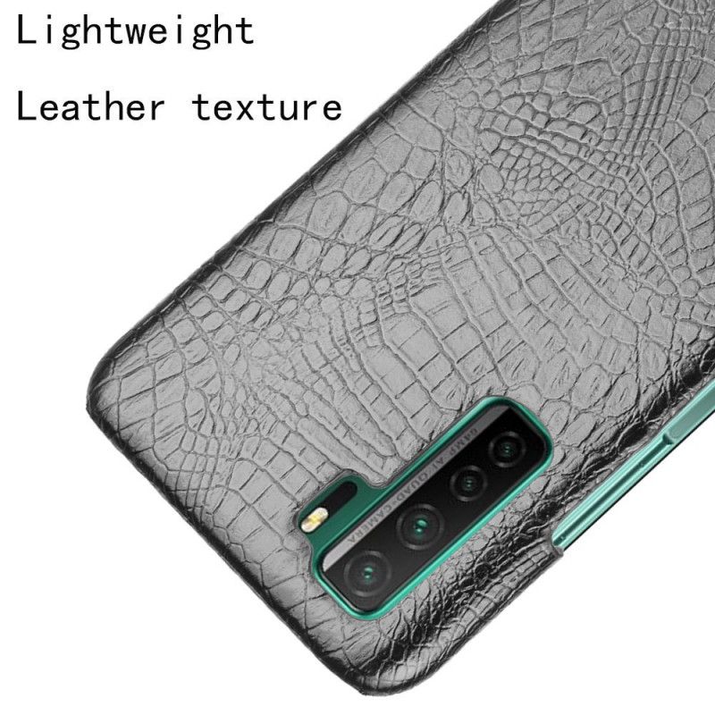 Cover Huawei P40 Lite 5G Sort Krokodillehudeffekt Beskyttelse