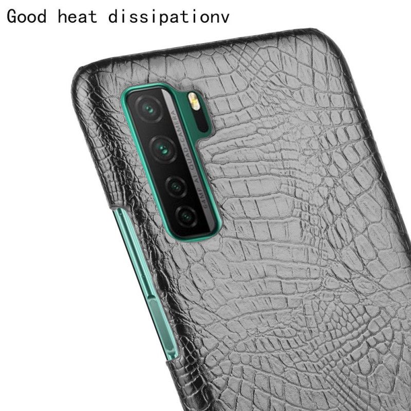 Cover Huawei P40 Lite 5G Sort Krokodillehudeffekt Beskyttelse