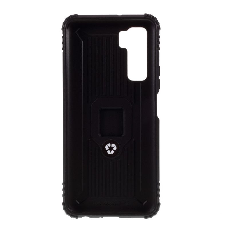 Cover Huawei P40 Lite 5G Sort Mobilcover Ring Og Kulfiber