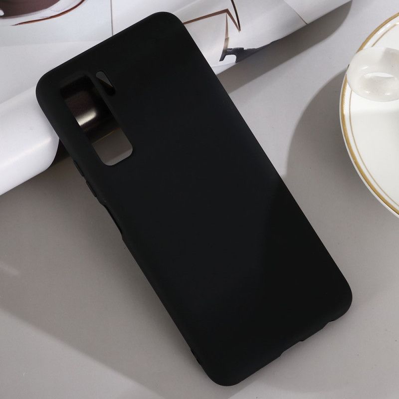 Cover Huawei P40 Lite 5G Sort Silikone Væske Original