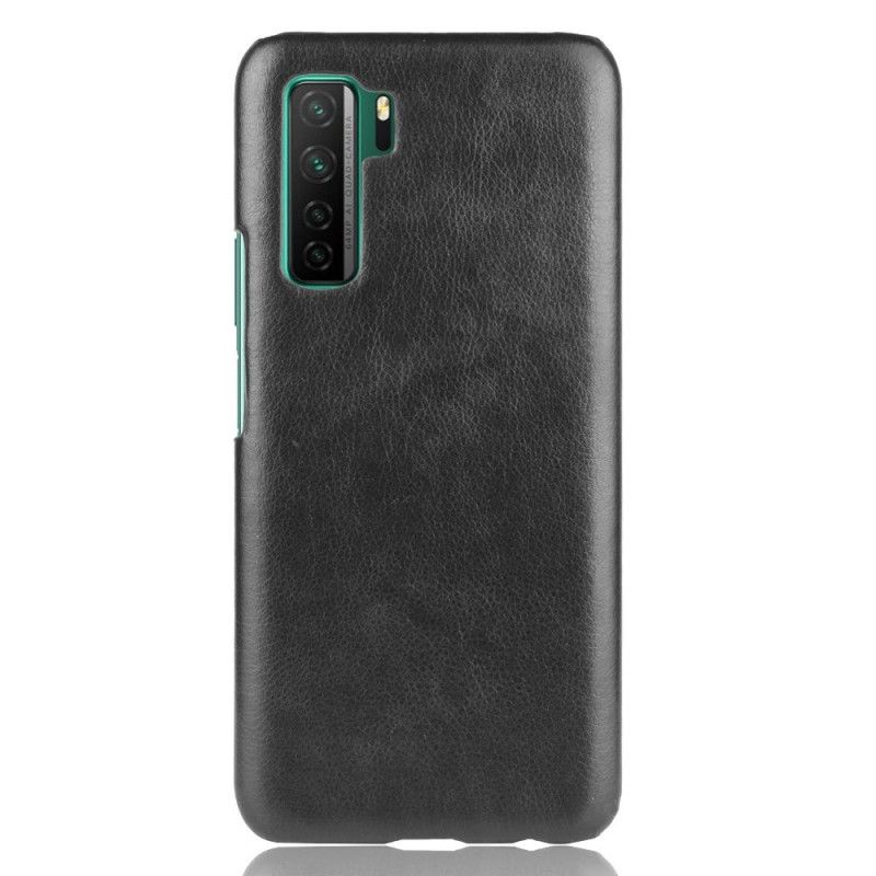 Cover Huawei P40 Lite 5G Sort Ydeevne Lychee Læder Effekt