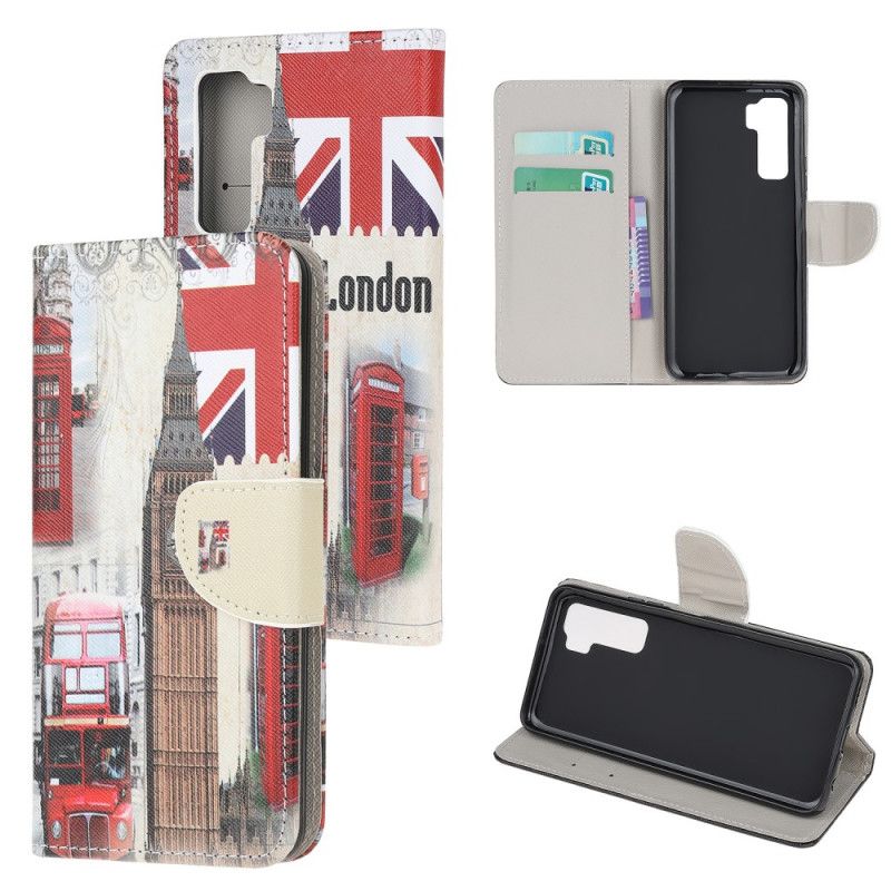 Flip Cover Huawei P40 Lite 5G Mobilcover Liv I London