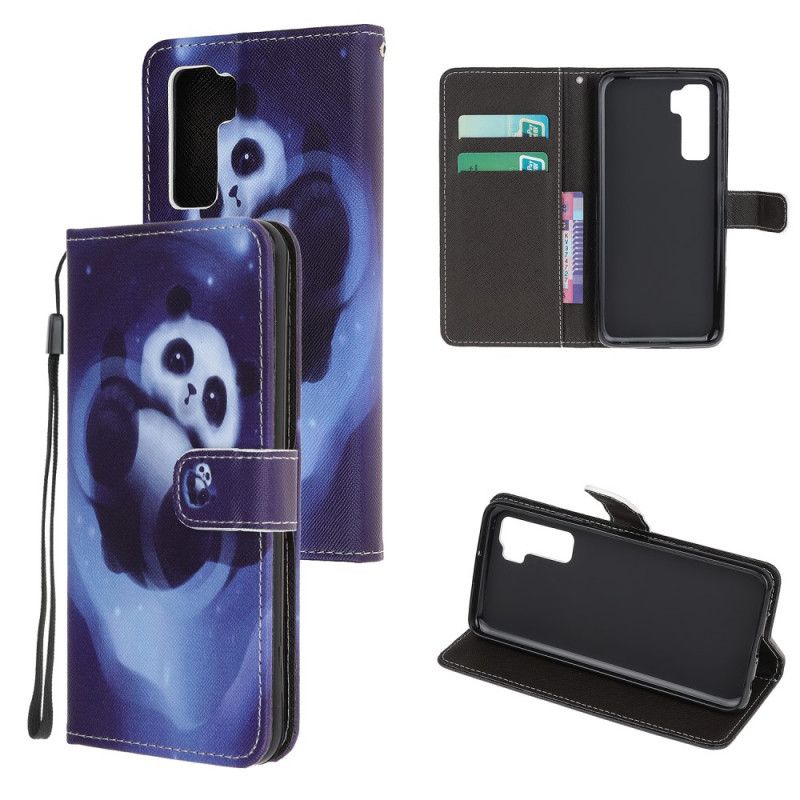 Flip Cover Huawei P40 Lite 5G Mobilcover Pandarum Med Rem