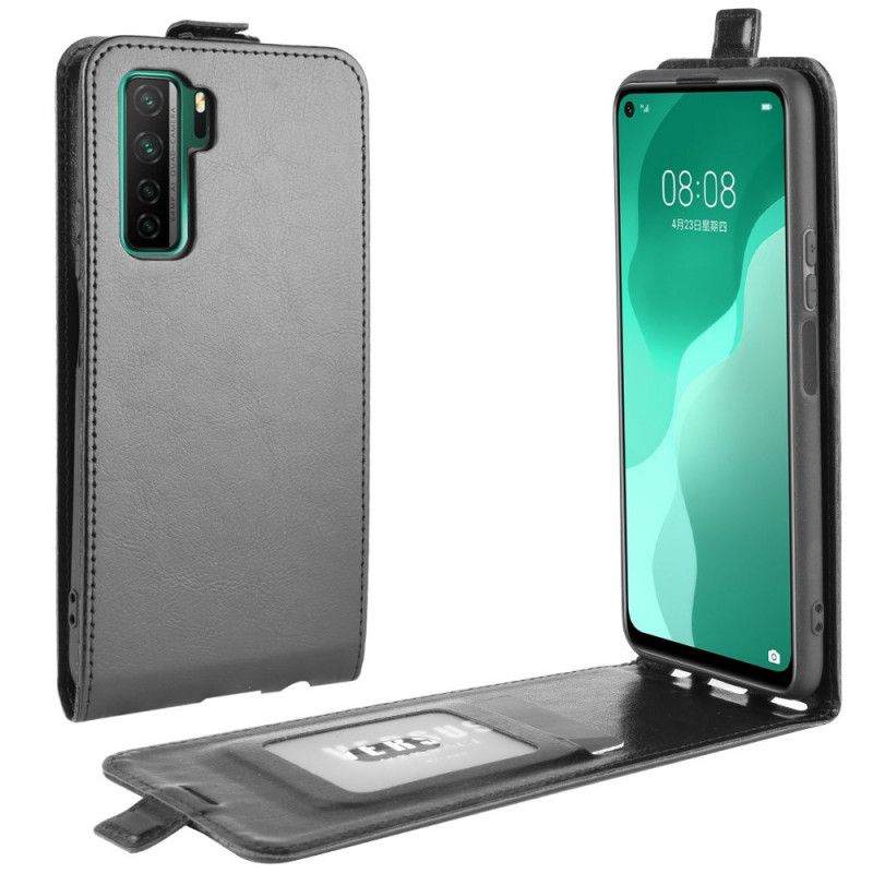 Flip Cover Læder Huawei P40 Lite 5G Sort Sammenfoldelig Original