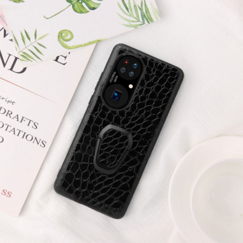 Cover Huawei P50 Crocodile Style Ring-holder