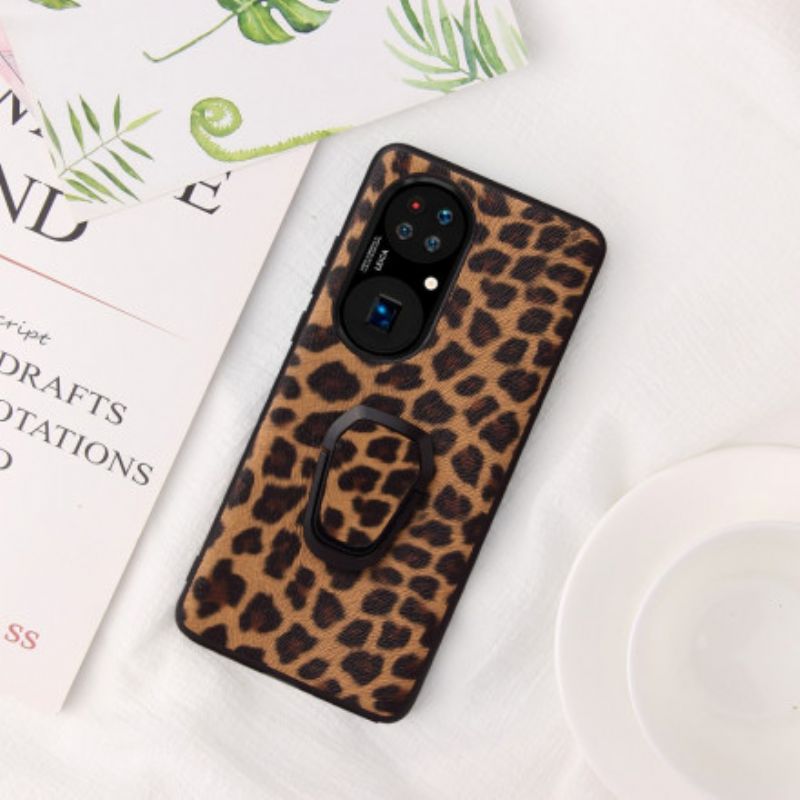 Cover Huawei P50 Leopard Style Ring-støtte