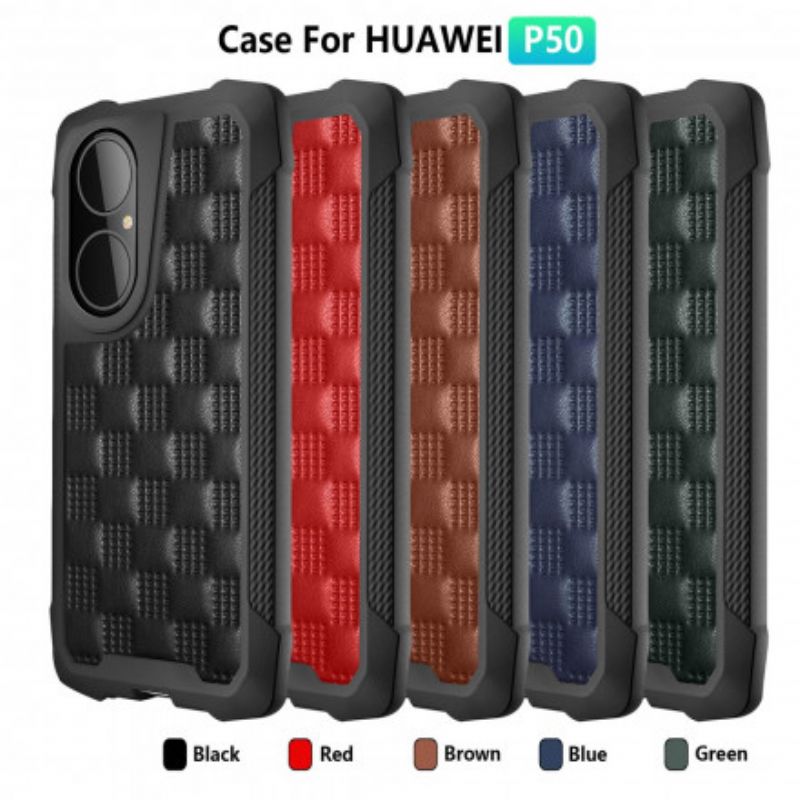 Cover Huawei P50 Quiltet Stil Forstærkede Hjørner