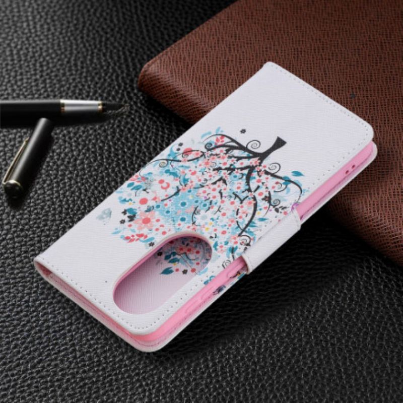 Flip Cover Huawei P50 Blomstertræ