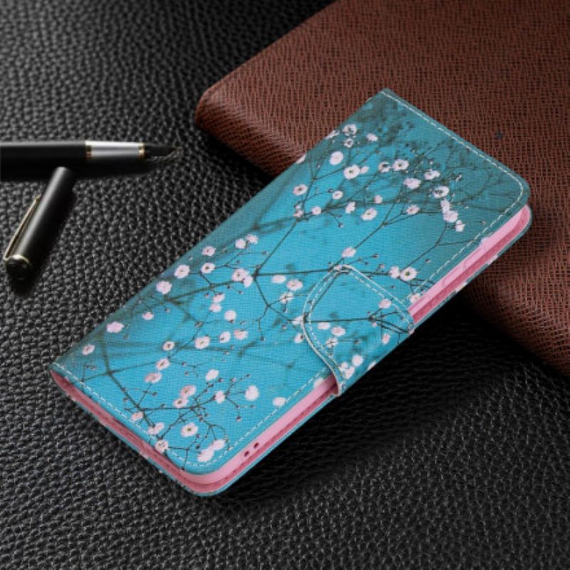 Flip Cover Huawei P50 Blomstrende Træ