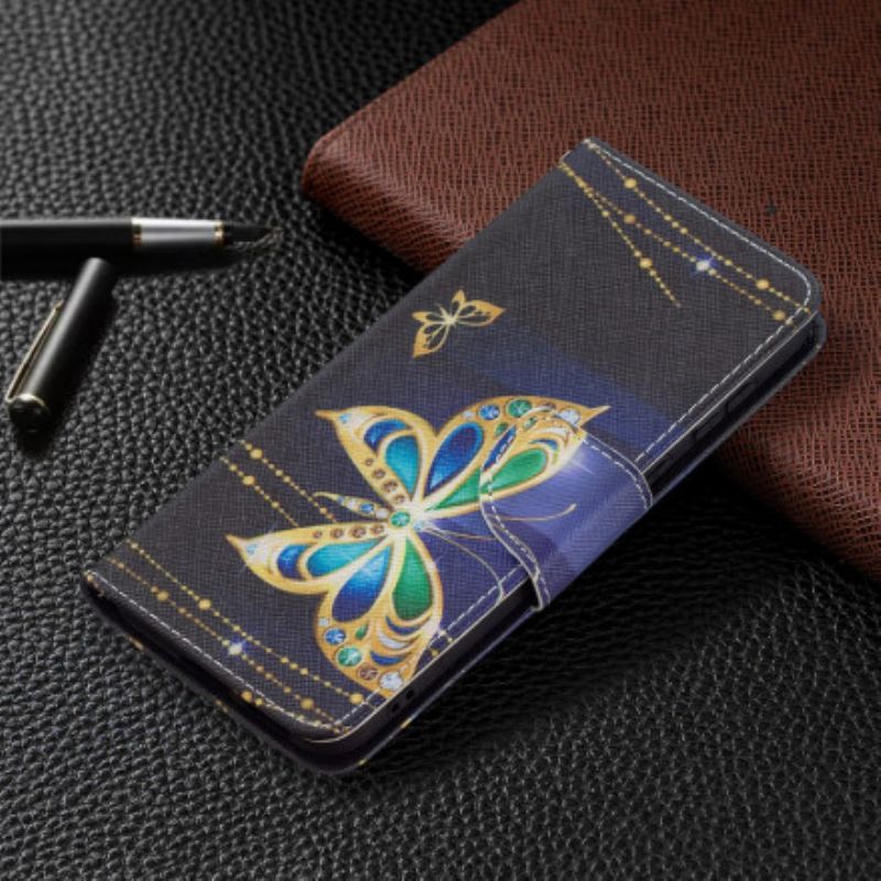 Flip Cover Til Huawei P50 Magic Butterfly