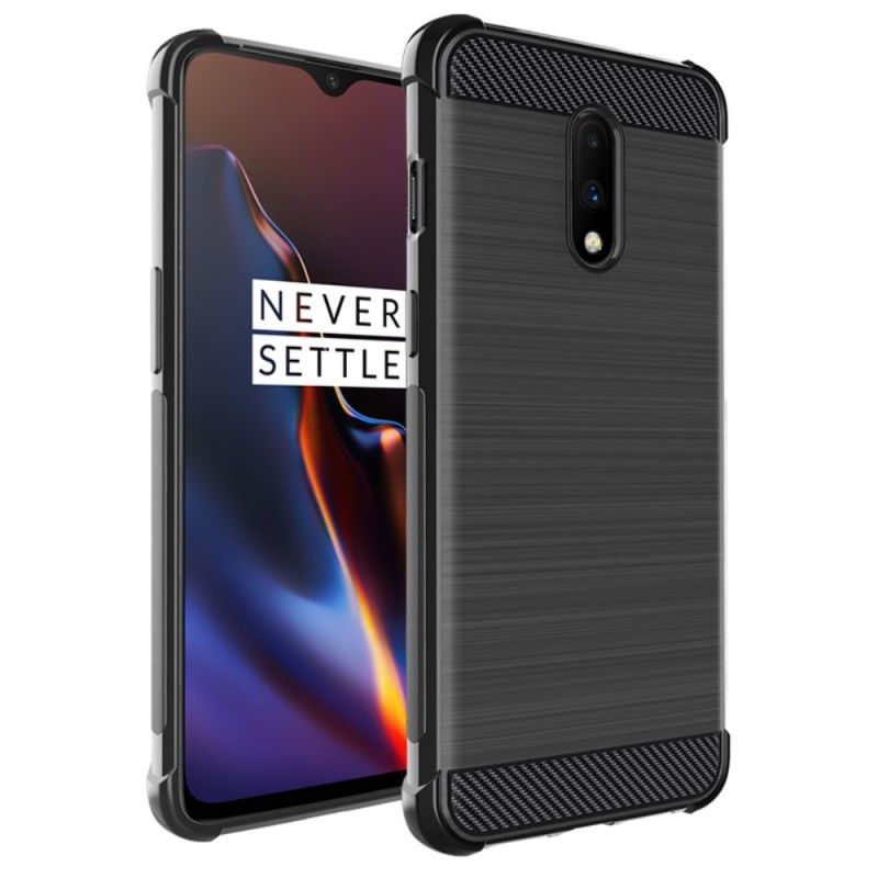 Cover OnePlus 7 Mobilcover Imak Børstet Kulfiber