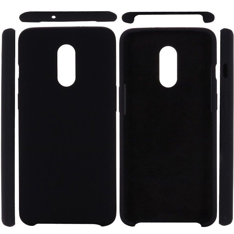 Cover OnePlus 7 Sort Flydende Silikone Design