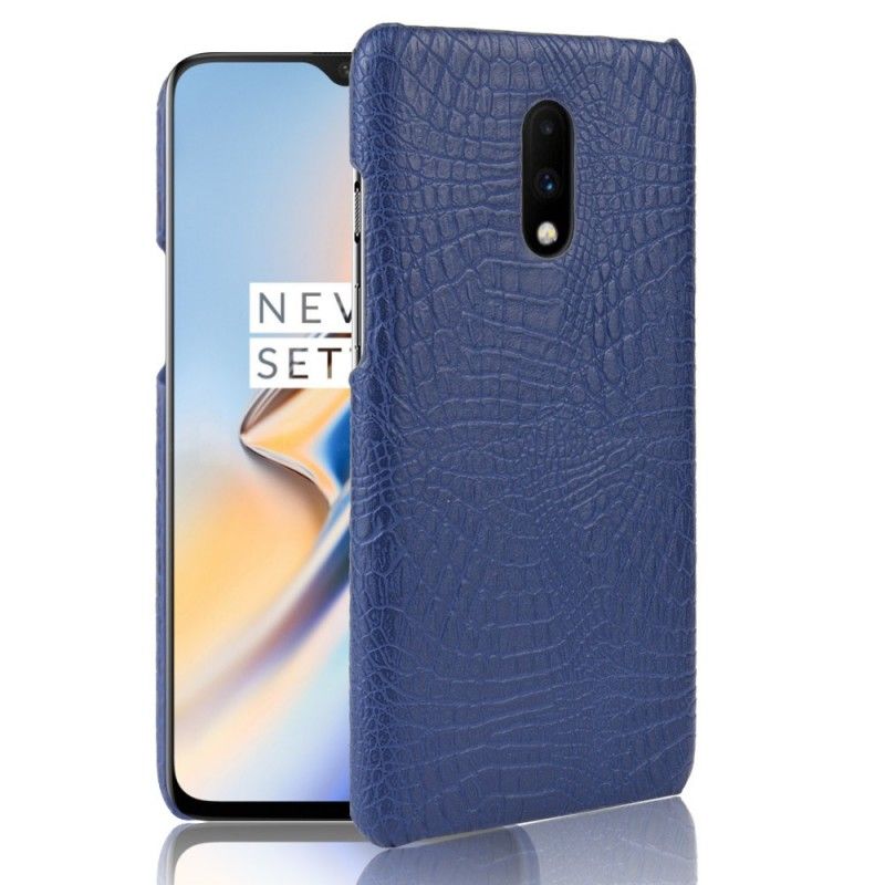 Cover OnePlus 7 Sort Krokodillehudeffekt