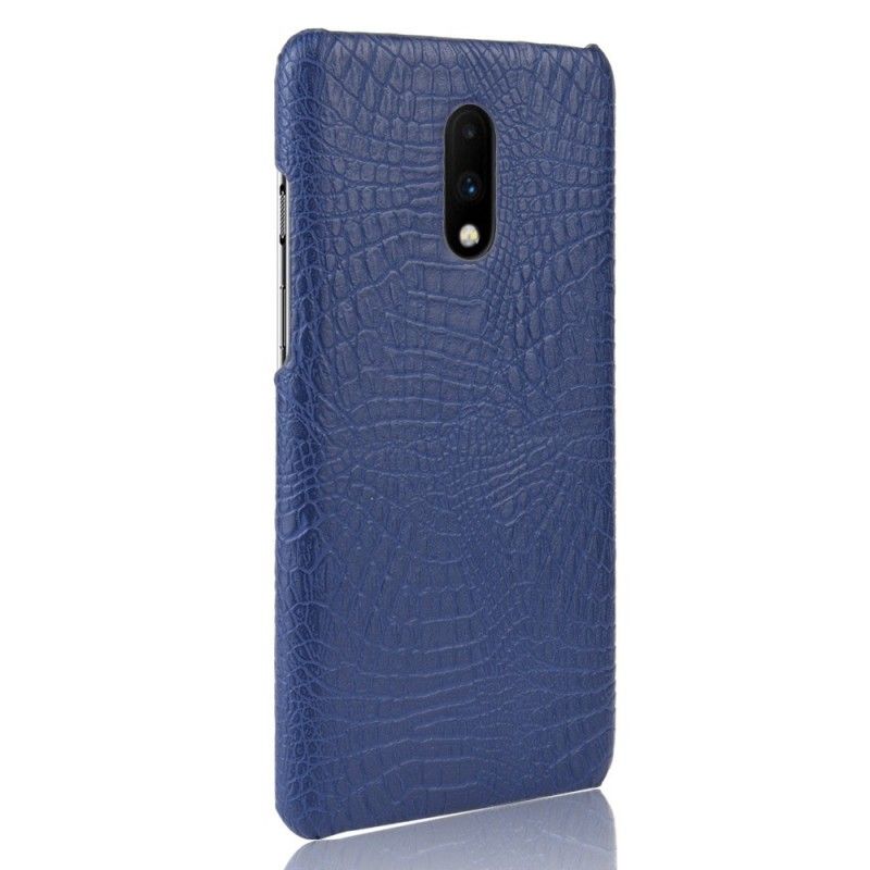 Cover OnePlus 7 Sort Krokodillehudeffekt