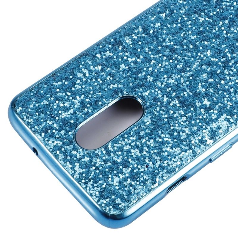 Cover OnePlus 7 Sort Mobilcover Premium Glitter