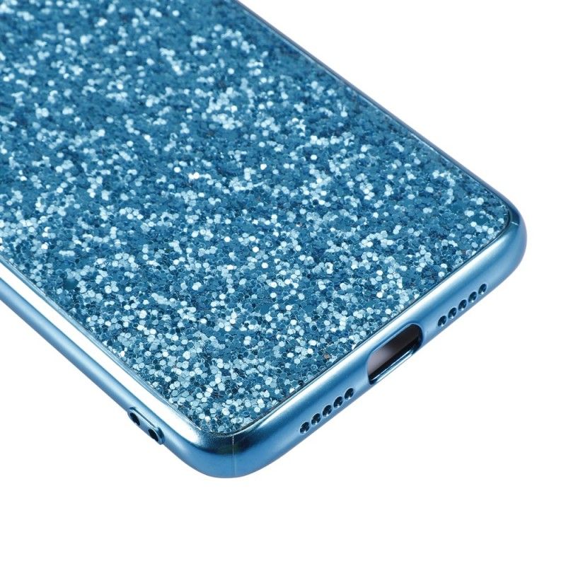 Cover OnePlus 7 Sort Mobilcover Premium Glitter