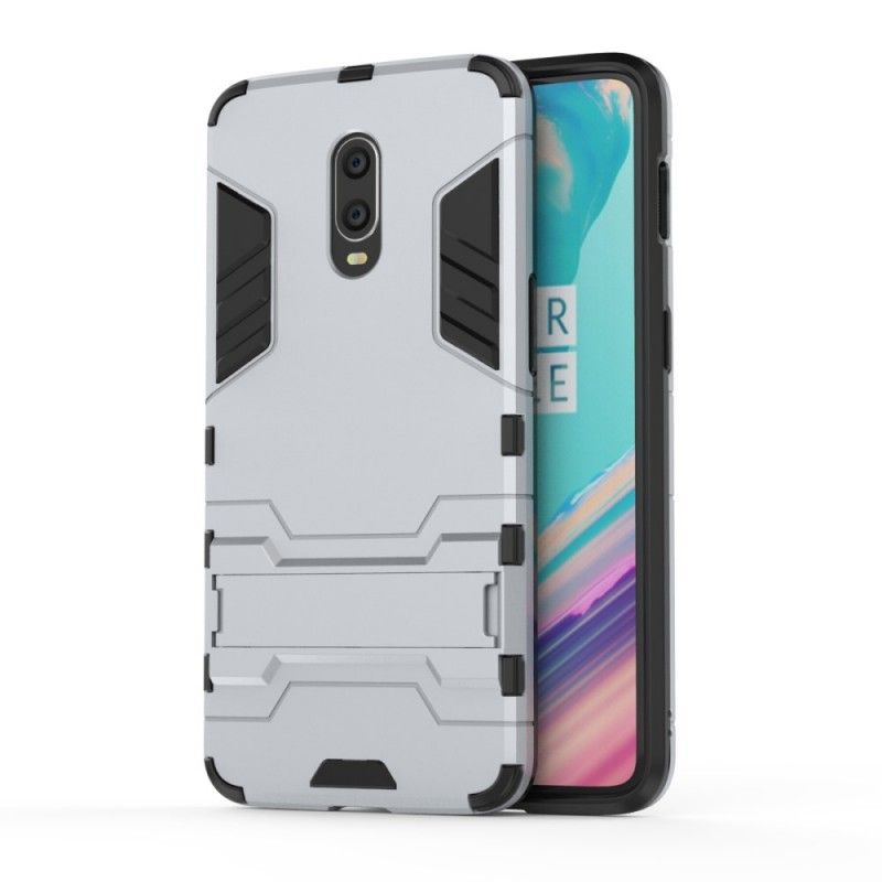 Cover OnePlus 7 Sort Mobilcover Ultra Resistent Med Støtte