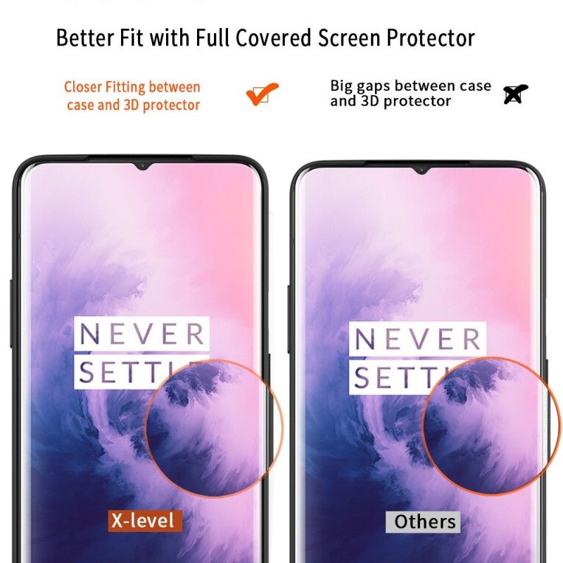 Cover OnePlus 7 Sort Værge Serie X-Niveau