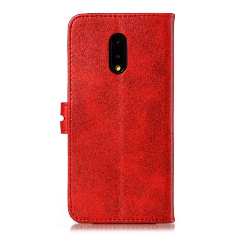 Flip Cover Læder for OnePlus 7 Grå Killing