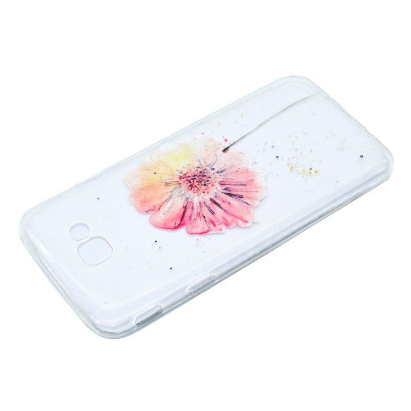 Cover Samsung Galaxy A3 2017 Gennemsigtig Akvarelvalmue Beskyttelse